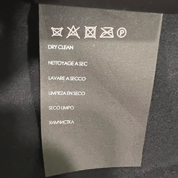 Club Monaco NWT Kiefira Mini Dress in Black, 100% Silk, Ruffles Side Ties, 2 - Picture 10 of 12